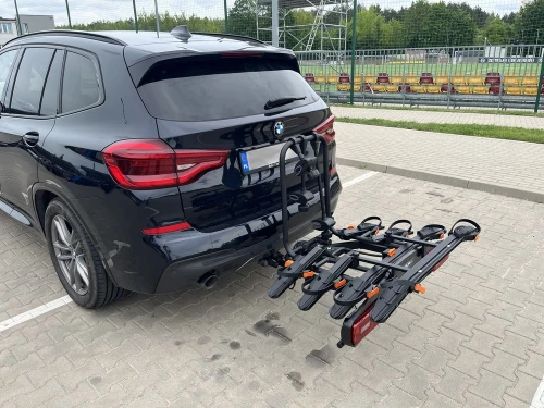 Bagażnik rowerowy na hak Aguri Active Bike PRO 4 srebrny – ujęcie 19