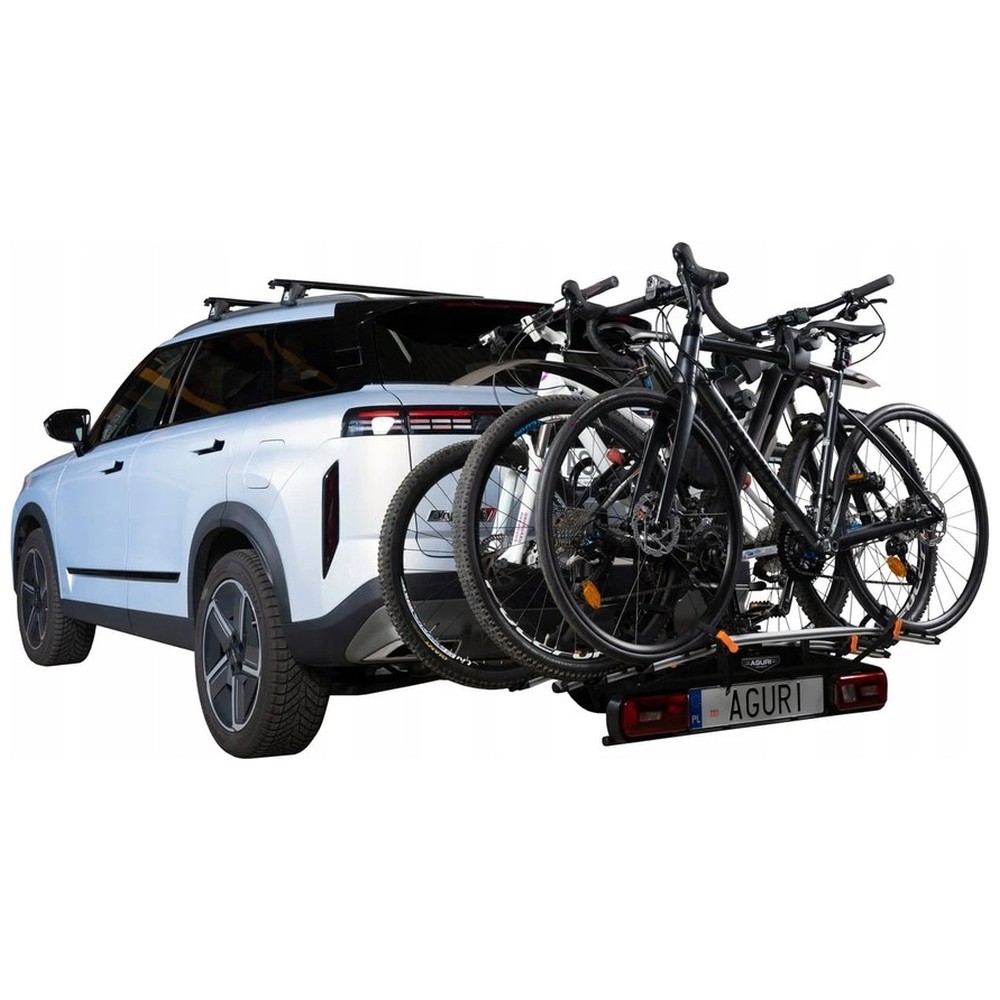 Bagażnik rowerowy na hak Aguri Active Bike PRO 4 srebrny – ujęcie 5
