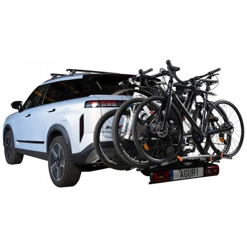 Bagażnik rowerowy na hak Aguri Active Bike PRO 4 srebrny – ujęcie 5