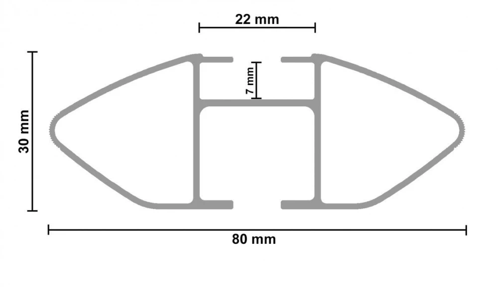 Bagażnik dachowy G3 Pacific Aero 64.230-68.013 aluminiowy – ujęcie 5 - Sklep motozebra