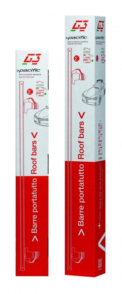 Bagażnik dachowy uniwersalny G3 Pacific 64.110-68.109 aluminiowy – ujęcie 3 - Sklep motozebra
