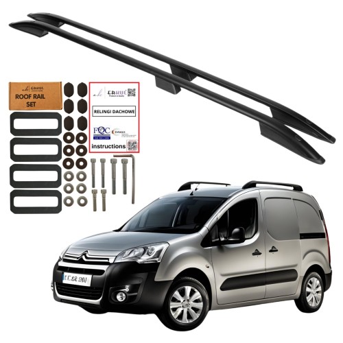 Przejdź do produktu Relingi dachowe 5K Parts Peugeot Partner II / Citroen Berlingo II 2007-2018 czarne 5K01002BE
