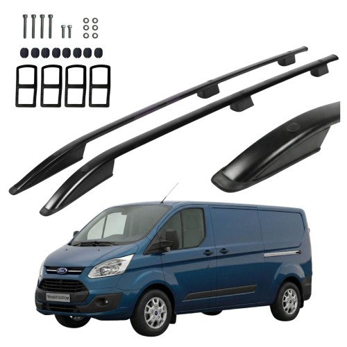Przejdź do produktu Relingi dachowe 5K Parts Ford Tourneo Custom / Ford Transit Custom 2012-2023 długie L2 czarne