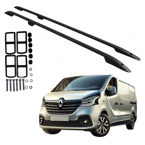 Relingi dachowe 5K Parts Fiat Talento / Nissan NV300 / Primastar II / Opel Vivaro B i inne od 2014 długie L2 czarne