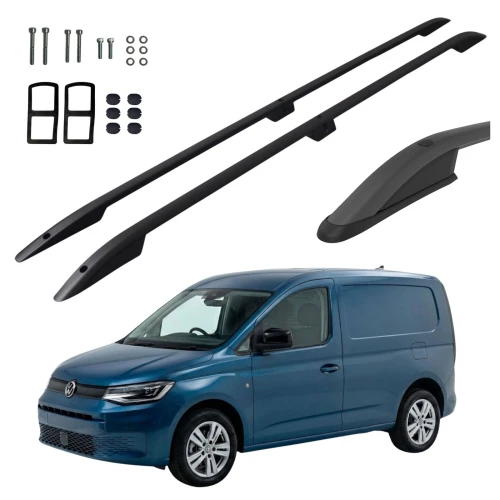 Relingi dachowe 5K Parts Volkswagen Caddy III 2003-2020 krótkie L1 czarne