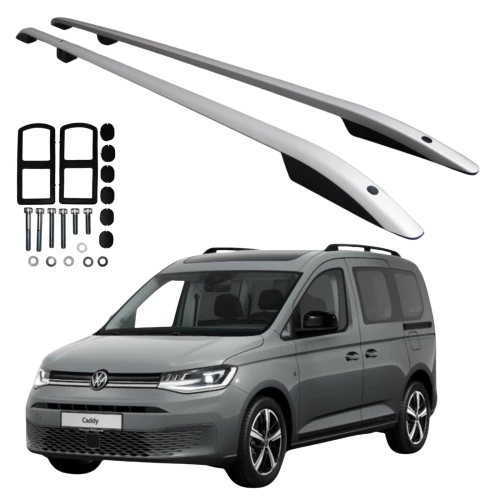 Relingi dachowe 5K Parts Volkswagen Caddy / Ford Transit Connect III od 2020 krótkie L1 srebrne