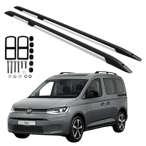 Relingi dachowe 5K Parts Volkswagen Caddy / Ford Transit Connect III od 2020 długie Maxi czarne