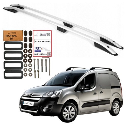 Przejdź do produktu Relingi dachowe Erkul Peugeot Partner II / Citroen Berlingo II 2007-2018 szare