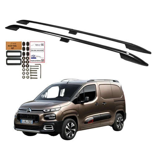 Relingi dachowe Erkul Citroen Berlingo III / Fiat Doblo III / Opel Combo i inne od 2018 krótkie L1 czarne