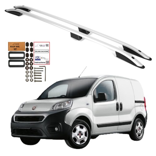 Przejdź do produktu Relingi dachowe Erkul Fiat Fiorino / Fiat Qubo / Citroen Nemo i inne 2008-2024 szare