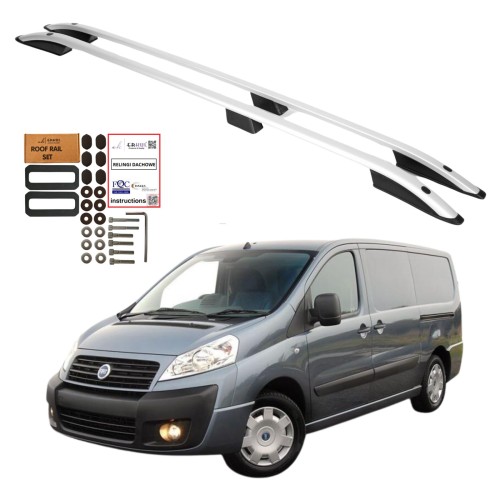 Przejdź do produktu Relingi dachowe Erkul Fiat Scudo II / Citroen Jumpy II / Peugeot Expert II 2006-2017 krótkie L1 szare