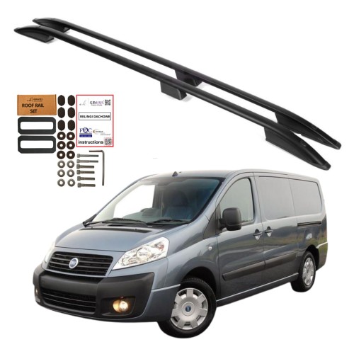Przejdź do produktu Relingi dachowe Erkul Fiat Scudo II / Citroen Jumpy II / Peugeot Expert II 2006-2017 krótkie L1 czarne