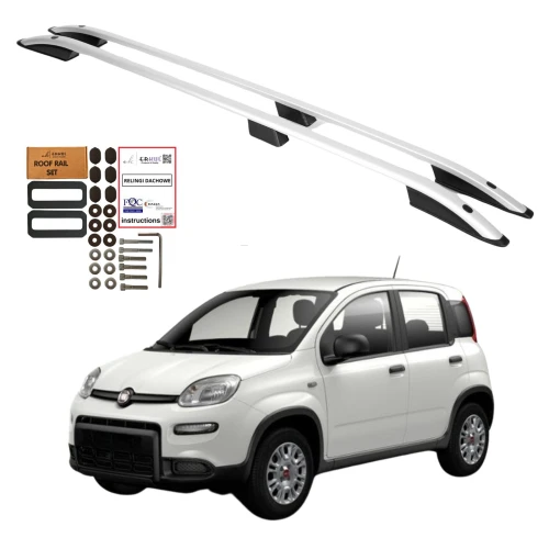 Relingi dachowe Erkul Fiat Panda III od 2012 szare