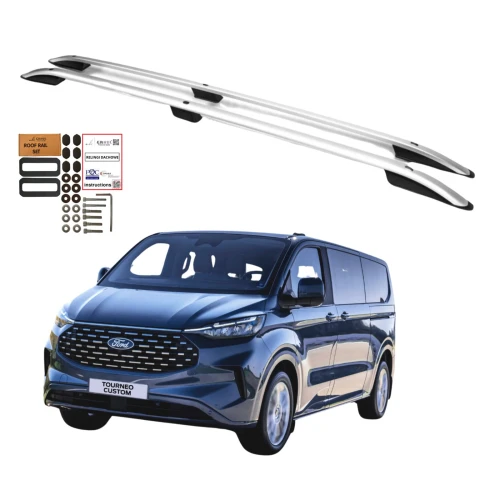 Relingi dachowe Erkul Ford Tourneo Custom / Ford Transit Custom od 2023 krótkie L1 szare