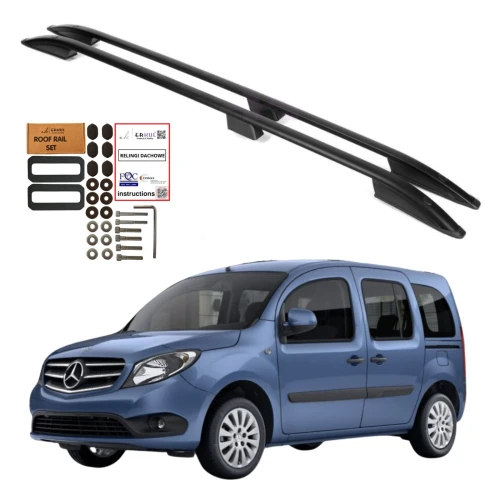 Relingi dachowe Erkul Mercedes-Benz Citan W415 2012-2021 długie L2 czarne