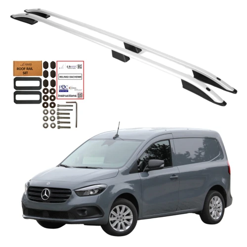 Relingi dachowe Erkul Mercedes-Benz Citan W420 od 2021 krótkie L1 szare