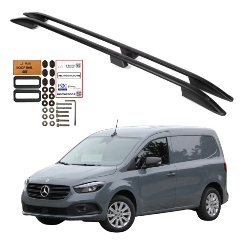 Relingi dachowe Erkul Mercedes-Benz Citan W420 od 2021 krótkie L1 czarne