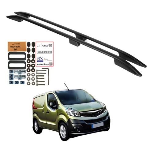 Relingi dachowe Erkul Fiat Talento / Nissan NV300 / Primastar II / Opel Vivaro B i inne od 2014 długie L2 czarne SKP250415USS