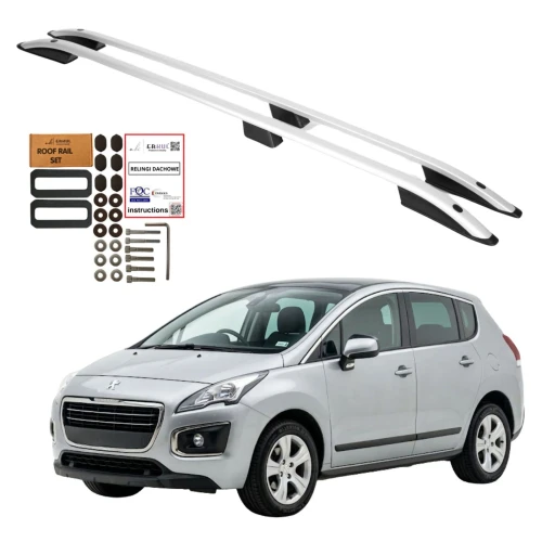 Relingi dachowe Erkul Peugeot 3008 I 2009-2016 szare