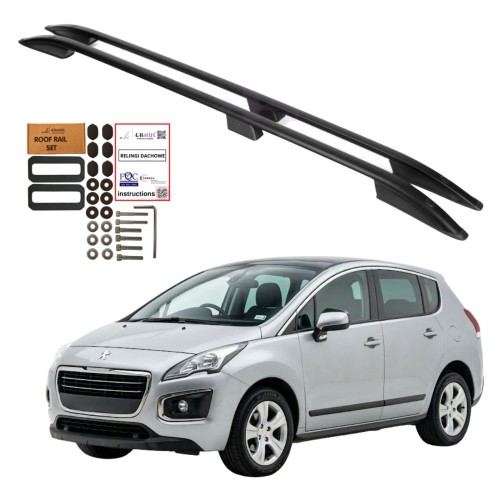 Przejdź do produktu Relingi dachowe Erkul Peugeot 3008 I 2009-2016 czarne