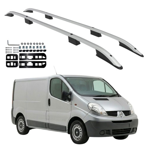 Przejdź do produktu Relingi dachowe Erkul Renault Trafic II / Opel Vivaro A 2001-2014 krótkie L1 szare