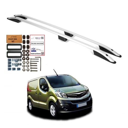 Przejdź do produktu Relingi dachowe Erkul Fiat Talento / Nissan NV300 / Primastar II / Opel Vivaro B i inne od 2014 krótkie L1 szare
