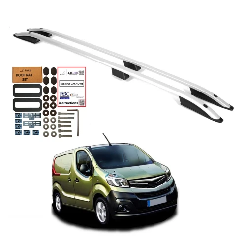 Relingi dachowe Erkul Fiat Talento / Nissan NV300 / Primastar II / Opel Vivaro B i inne od 2014 krótkie L1 szare