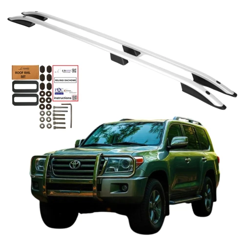 Relingi dachowe Erkul Toyota Land Cruiser J120 2002-2009 szare
