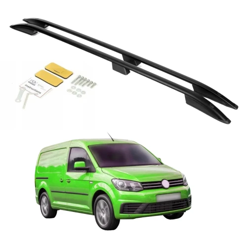 Relingi dachowe Erkul Volkswagen Caddy III 2003-2020 krótkie L1 czarne