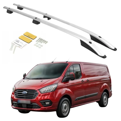 Relingi dachowe Erkul Ford Tourneo Custom / Ford Transit Custom 2012-2023 krótkie L1 szare SKPV2120513KSG