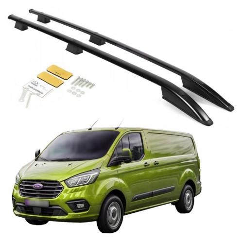 Przejdź do produktu Relingi dachowe Erkul Ford Tourneo Custom / Ford Transit Custom 2012-2023 krótkie L1 czarne SKPV2120513KSS