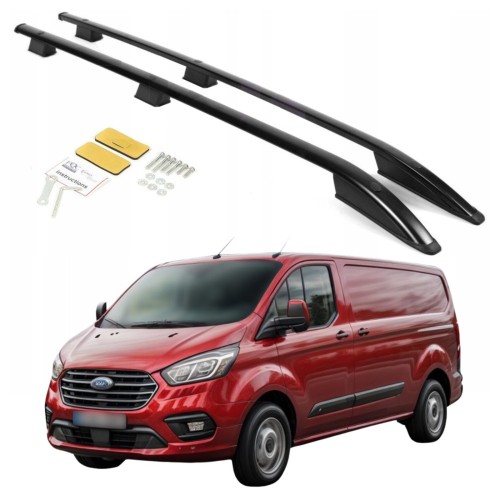 Przejdź do produktu Relingi dachowe Erkul Ford Tourneo Custom / Ford Transit Custom 2012-2023 długie L2 czarne SKPV2120513USS
