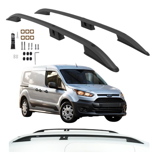 Przejdź do produktu Relingi dachowe Can Ford Transit Connect II 2014-2022 długie L2 czarne