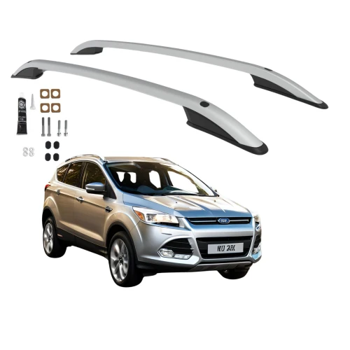 Relingi dachowe Can Ford Kuga II 2012-2019 srebrne