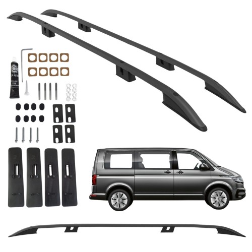 Przejdź do produktu Relingi dachowe Can Volkswagen Transporter / Caravelle T5 od 2003 długie L2 czarne