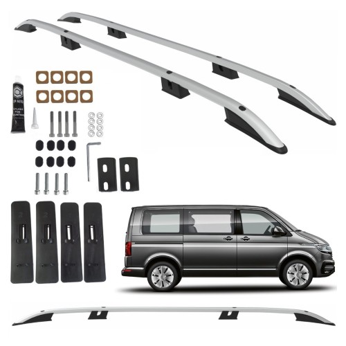 Przejdź do produktu Relingi dachowe Can Volkswagen Transporter / Caravelle T5 od 2003 długie L2 srebrne