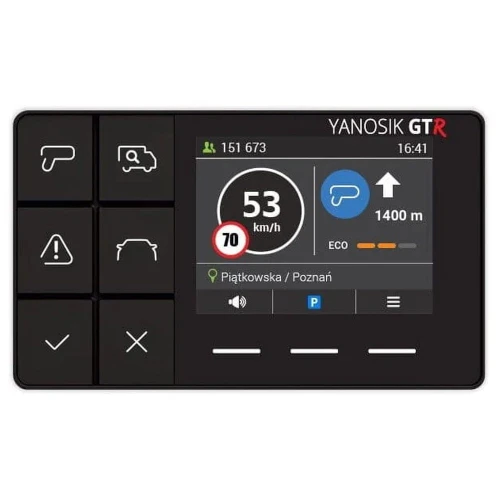 Antyradar Yanosik GTR + abonamentu na 3 lata