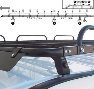 Przejdź do produktu Platforma dachowa CRUZ 910-402 + stopy 934-432 – Peugeot Expert II (2007-2016), Citroen Jumpy II (2007-2016), Toyota Proace I (2013-2016) i 1 inne