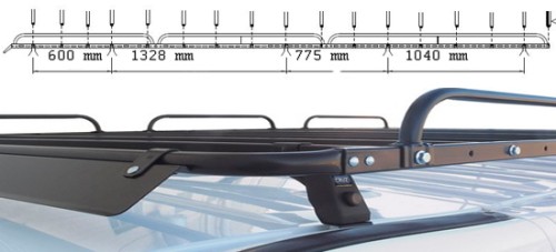 Przejdź do produktu Platforma dachowa CRUZ 910-777 + stopy 934-625 – Mercedes Sprinter II, III (od 2006), Volkswagen Crafter I (2006-2017)