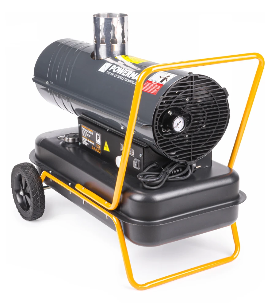 Nagrzewnica olejowa z kominem POWERMAT 30 kW LCD termostat — PM-NAG-30SKN — 2
