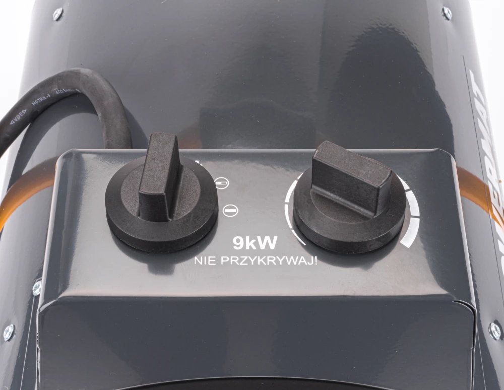 Nagrzewnica elektryczna POWERMAT 9 kW 400 V z przewodem i wtyczką 16 A — 7
