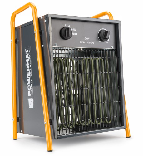 Przejdź do produktu Nagrzewnica elektryczna przemysłowa POWERMAT 9 kW 400 V, 1200 m³/h