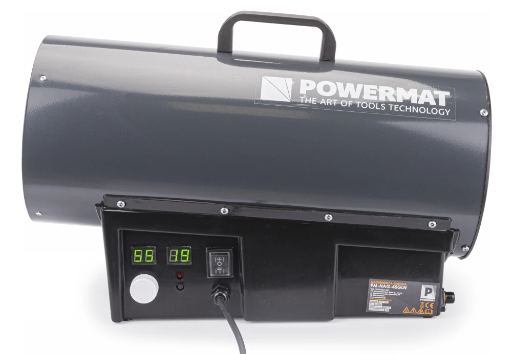 Nagrzewnica gazowa POWERMAT 45 kW LCD z termostatem — PM-NAG-45GLN — 2