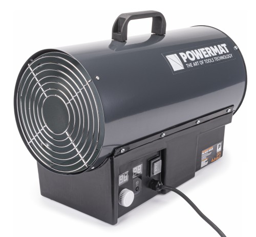 Przejdź do produktu Nagrzewnica gazowa POWERMAT 25 kW LCD z termostatem i reduktorem