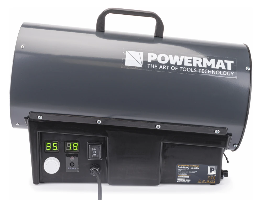 Nagrzewnica gazowa POWERMAT 25 kW LCD z termostatem — PM-NAG-25GLN — 2