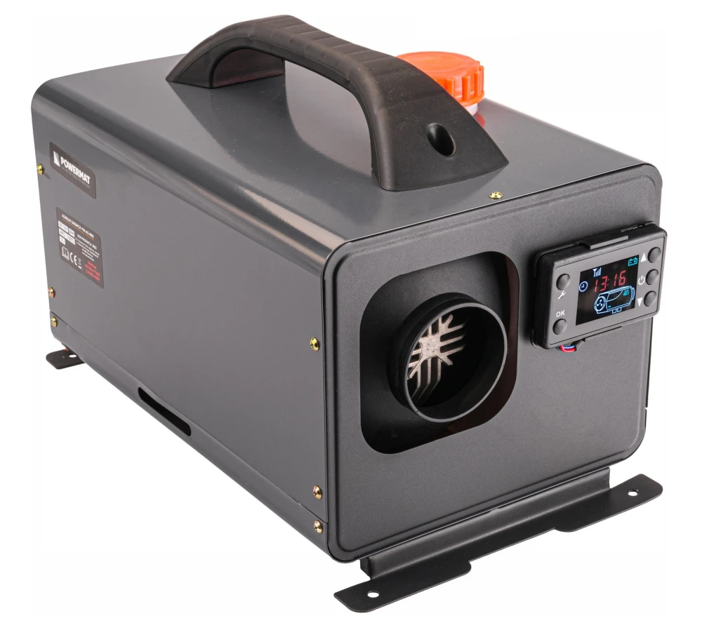 Nagrzewnica postojowa olejowa POWERMAT 8 kW 12 V przenośna, zbiornik 5 l — 1