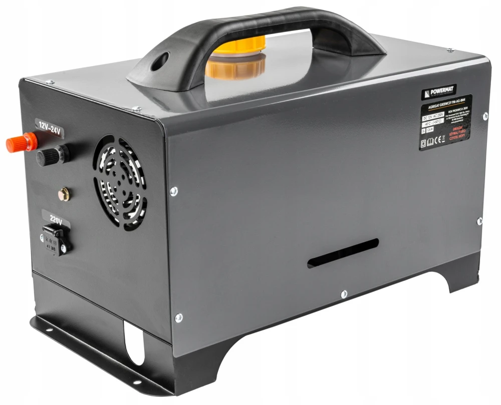 Nagrzewnica postojowa olejowa POWERMAT 12 kW 12/24 V + 230 V przenośna, zbiornik 5 l — 7