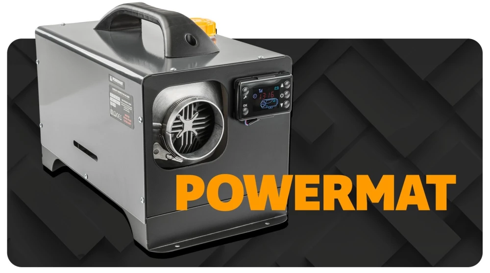 Nagrzewnica postojowa olejowa POWERMAT 12 kW 12/24 V + 230 V przenośna, zbiornik 5 l — 13