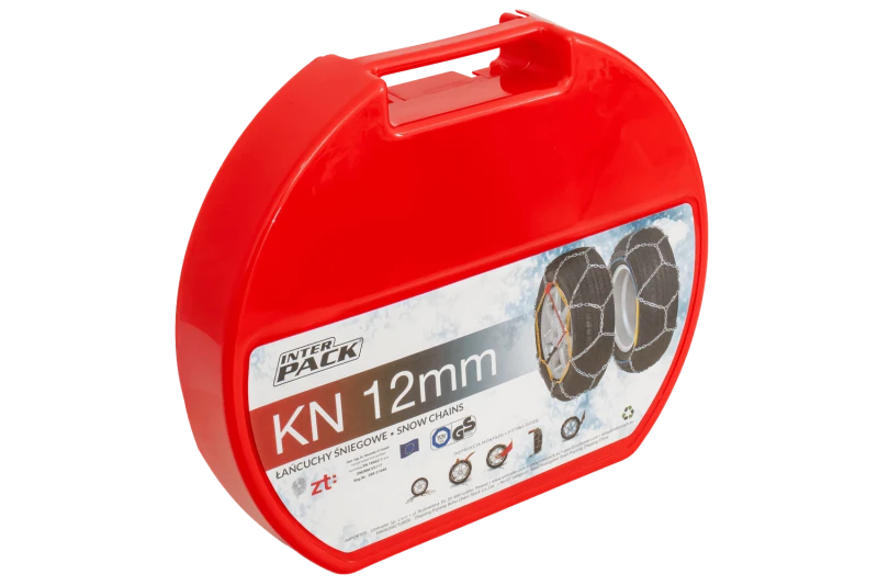 Łańcuchy śniegowe Inter Pack grupa KN 140 12 mm – opakowanie z etykietą rozmiaru - Sklep motozebra