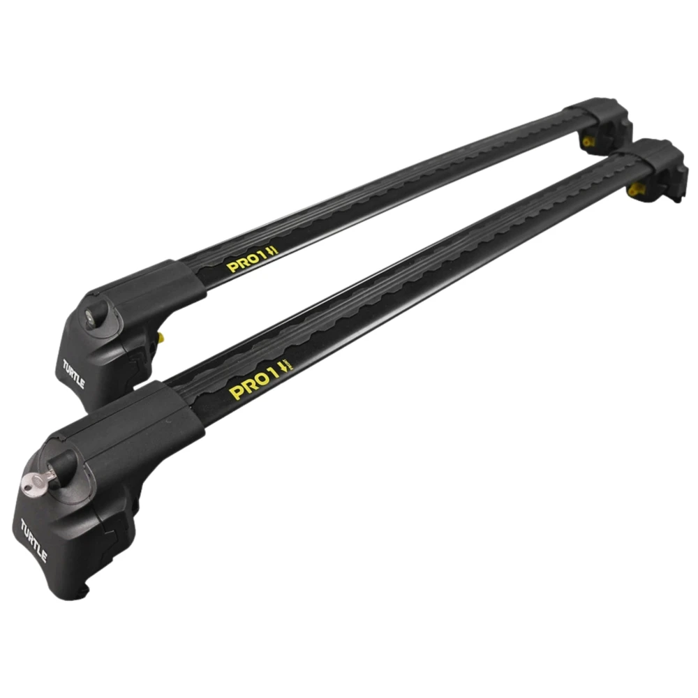 Bagażnik na relingi zintegrowane Turtle Air-2 94/98 cm, czarny, T/MC02002-9498B – ujęcie 4 - Sklep motozebra